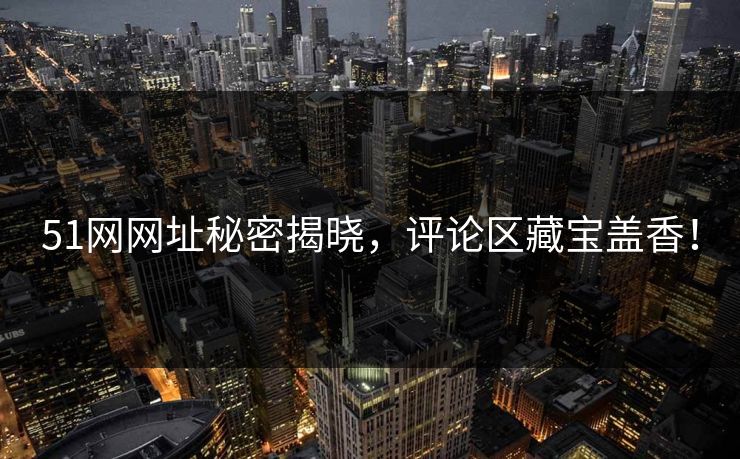 51网网址秘密揭晓，评论区藏宝盖香！