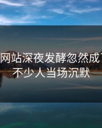 51视频网站深夜发酵忽然成了焦点，不少人当场沉默