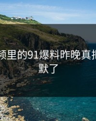新91视频里的91爆料昨晚真把人看沉默了
