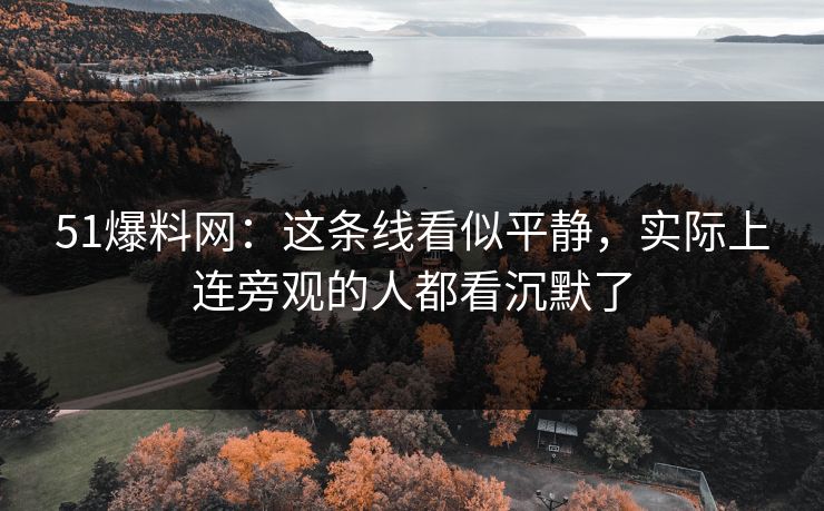 51爆料网：这条线看似平静，实际上连旁观的人都看沉默了